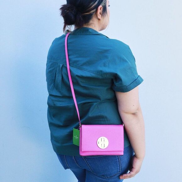 NWT Kate Spade Sally Crossbody Bag Fuchsia - Picture 1 of 10